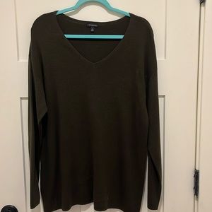 Talbots olive green sweater